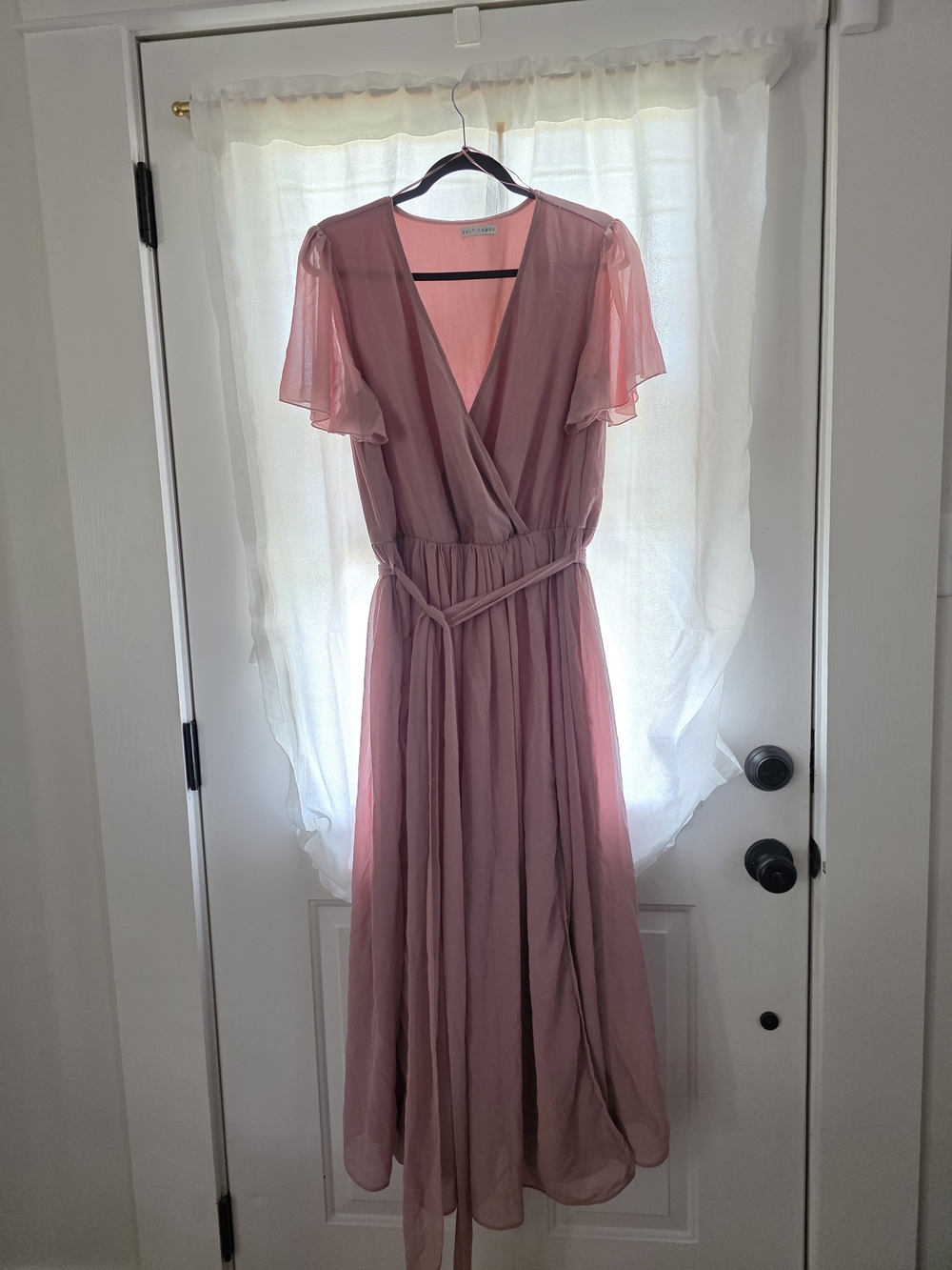 Baltic Born Dusty Rose Wrap Maxi Dress